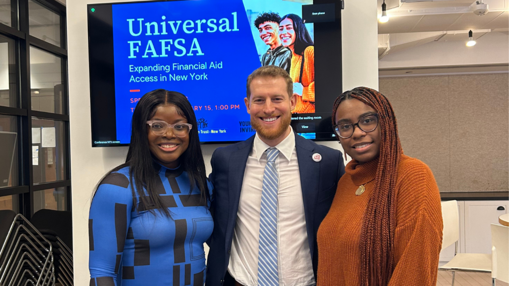 Partners from uAspire, The Education Trust–New York and Young Invincibles at Universal FAFSA briefing