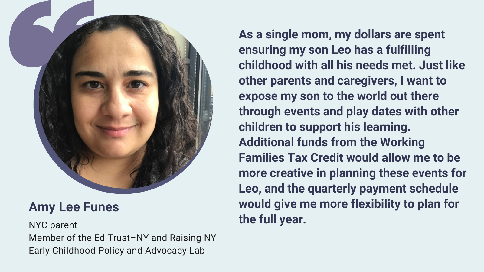 Child tax credits help. The Working Families Tax Credit can do even